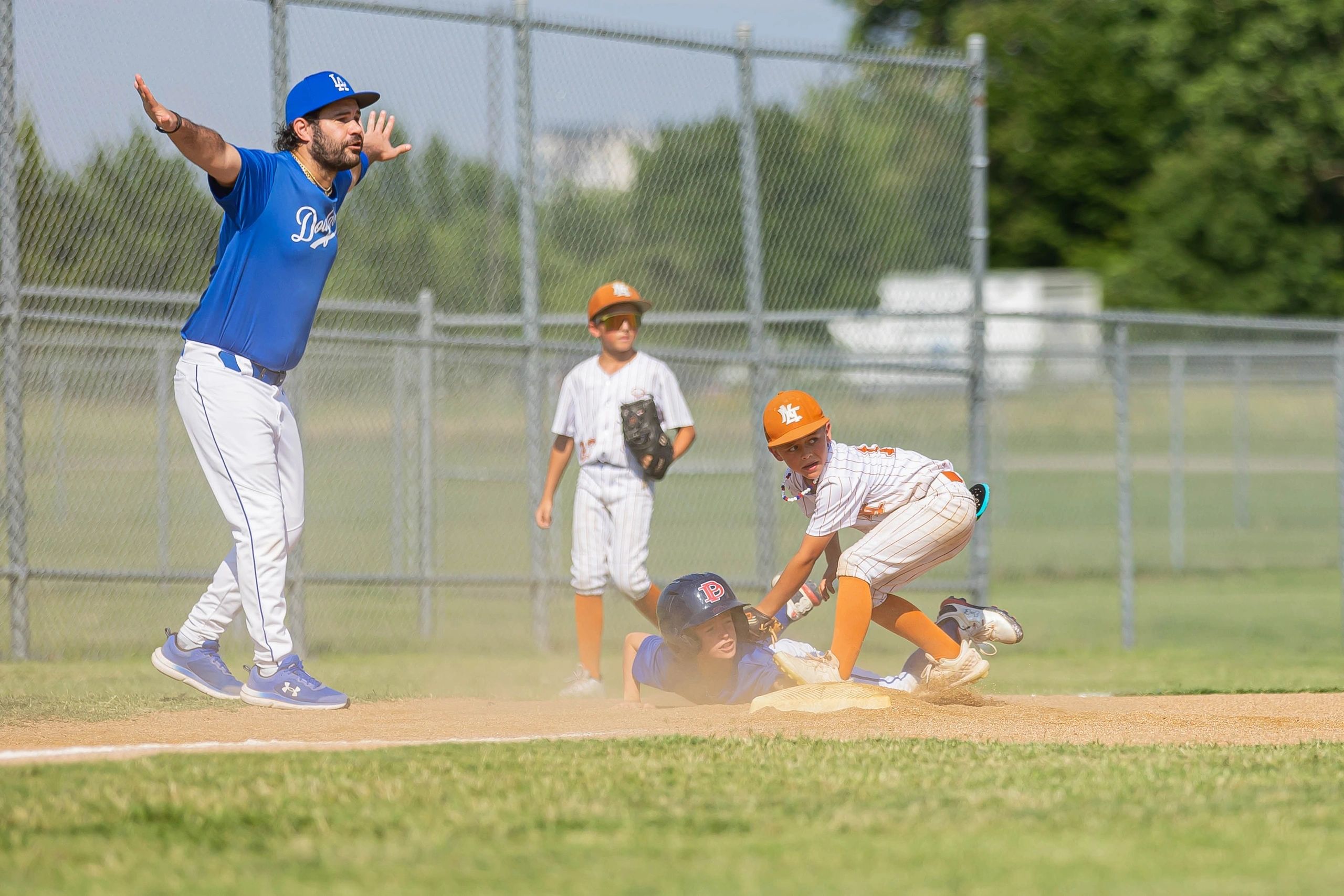 Young Brothers Academy game action on the field